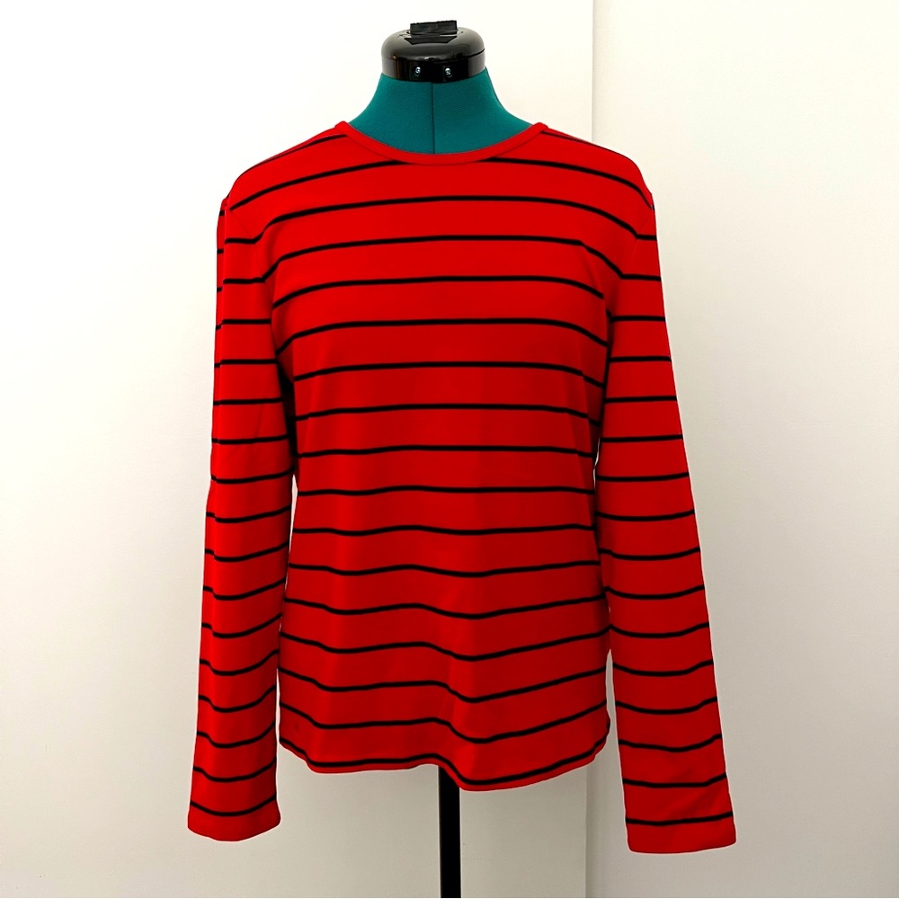 Lauren Ralph Lauren
Striped Cotton-Blend Top SZ XL